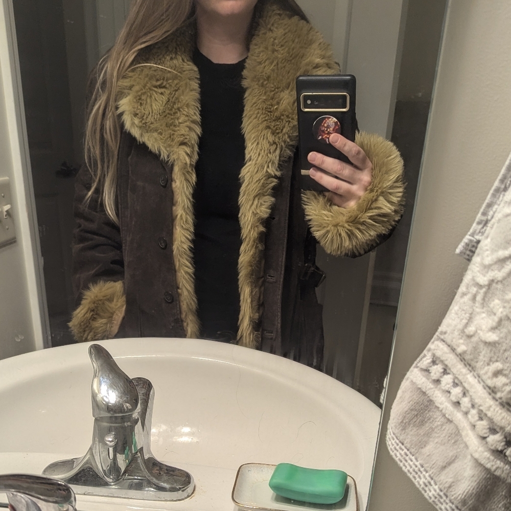 Donatella Sport Suede Penny Lane Jacket